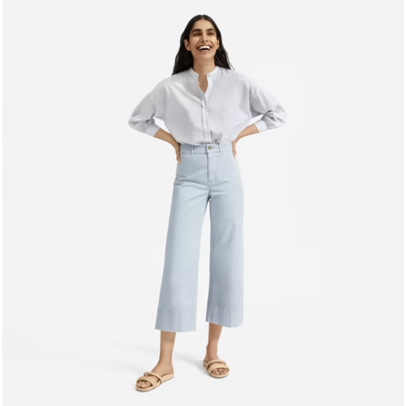 Everlane Tops - Everlane The Collarless Air Button Down Shirt